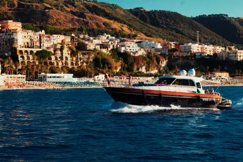Volcanic coastline on the Lipari Islands